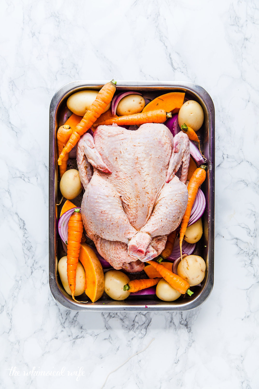 Moroccan Roast Chicken With Quinoa, Pistachio & Currant Stuffing {GF, DF} | The Whimsical Wife